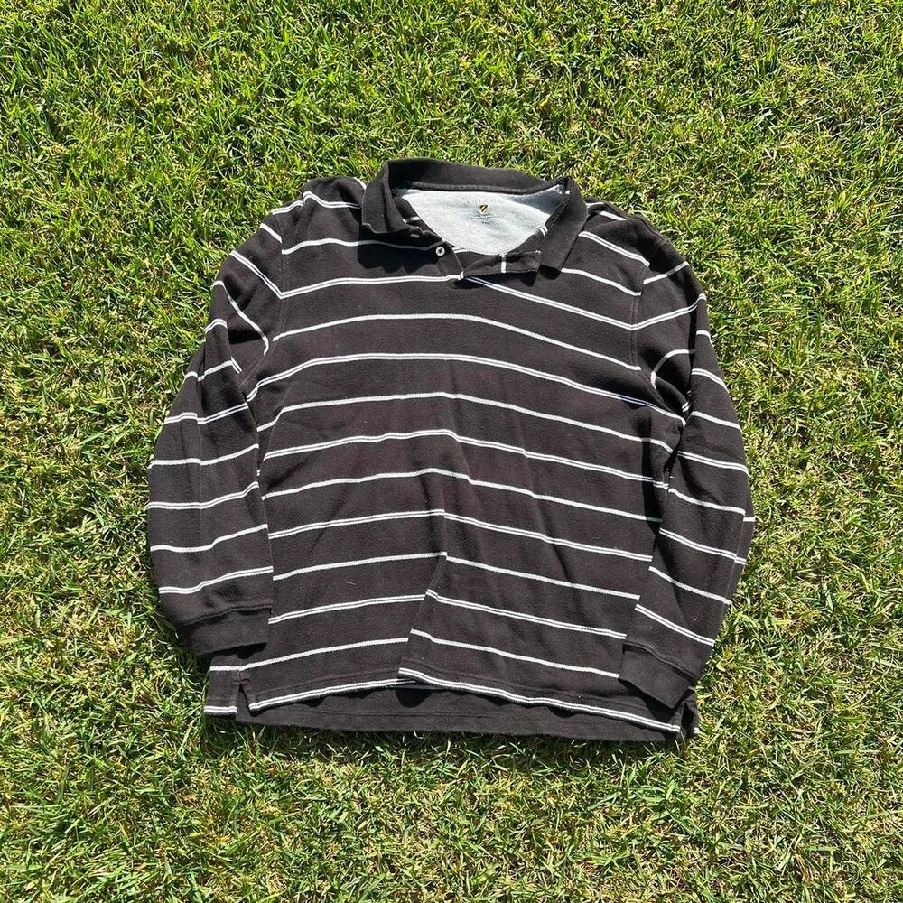 Club room y2k striped polo mens size Xl